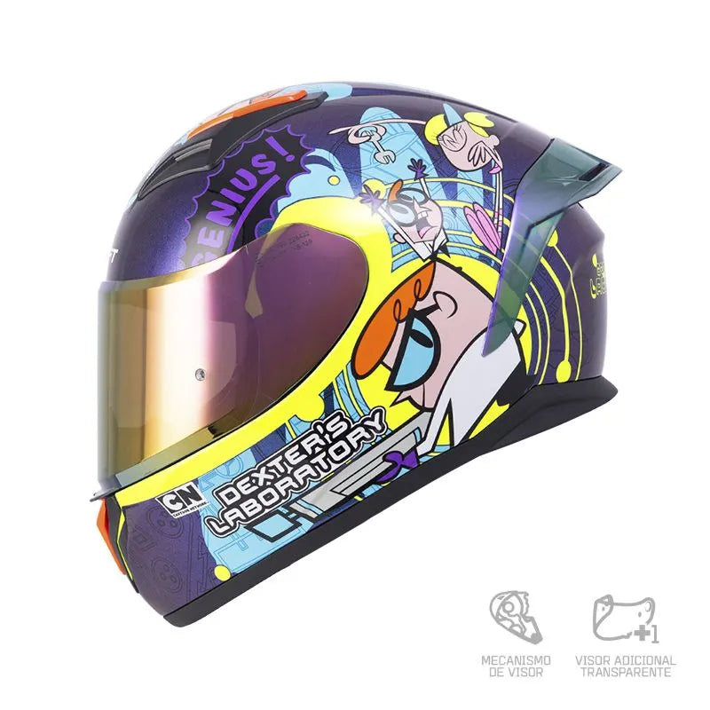 CASCO INTEGRAL SHAFT 582 SP EVO GET OUT OF MY LAB.CAMALE.AMARILLO.VISOR HUMO