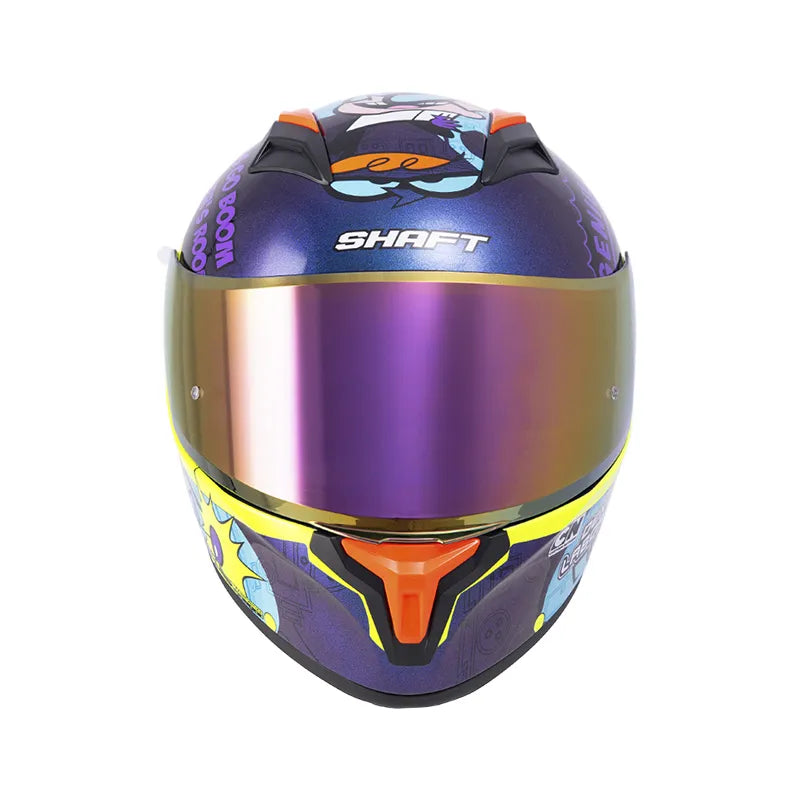 CASCO INTEGRAL SHAFT 582 SP EVO GET OUT OF MY LAB.CAMALE.AMARILLO.VISOR HUMO