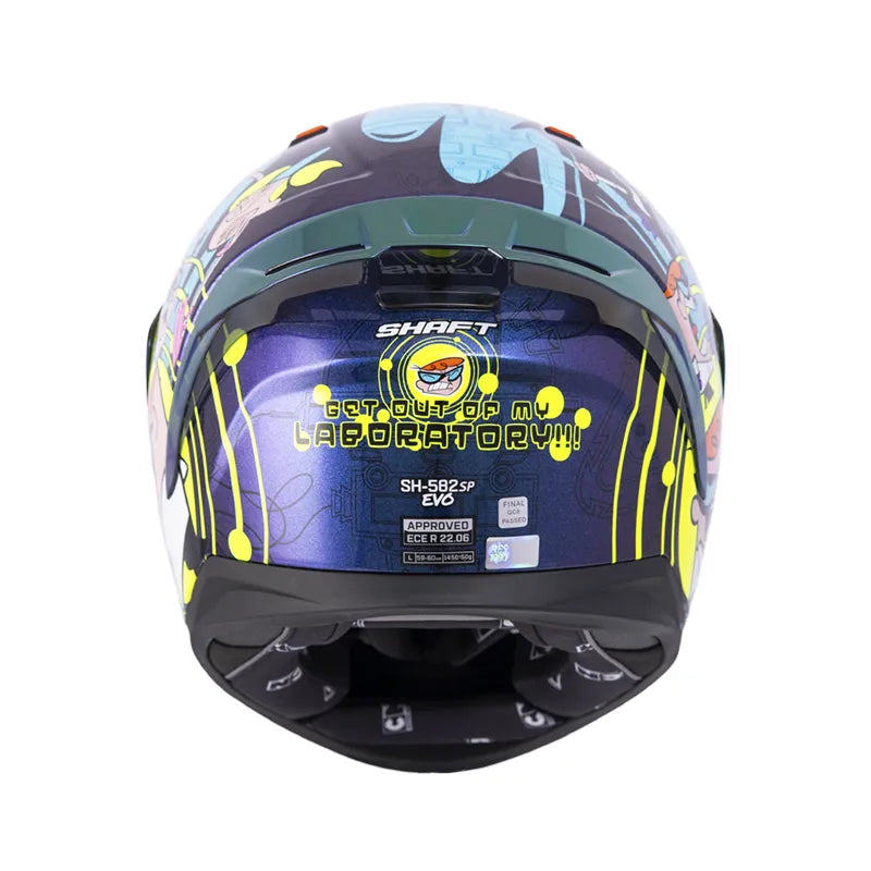CASCO INTEGRAL SHAFT 582 SP EVO GET OUT OF MY LAB.CAMALE.AMARILLO.VISOR HUMO