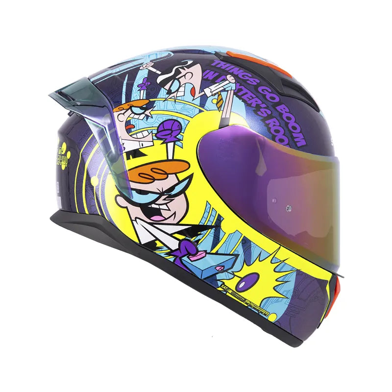 CASCO INTEGRAL SHAFT 582 SP EVO GET OUT OF MY LAB.CAMALE.AMARILLO.VISOR HUMO