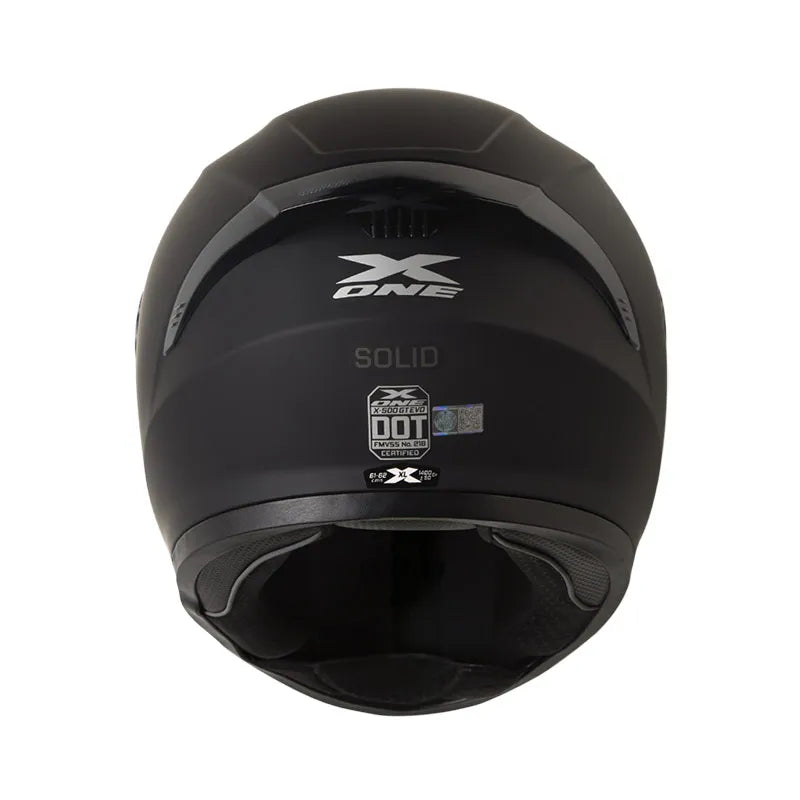 CASCO INTEGRAL X_ONE X-500GT EVO SOLID NEGRO N7 VISOR TRANSPARENTE