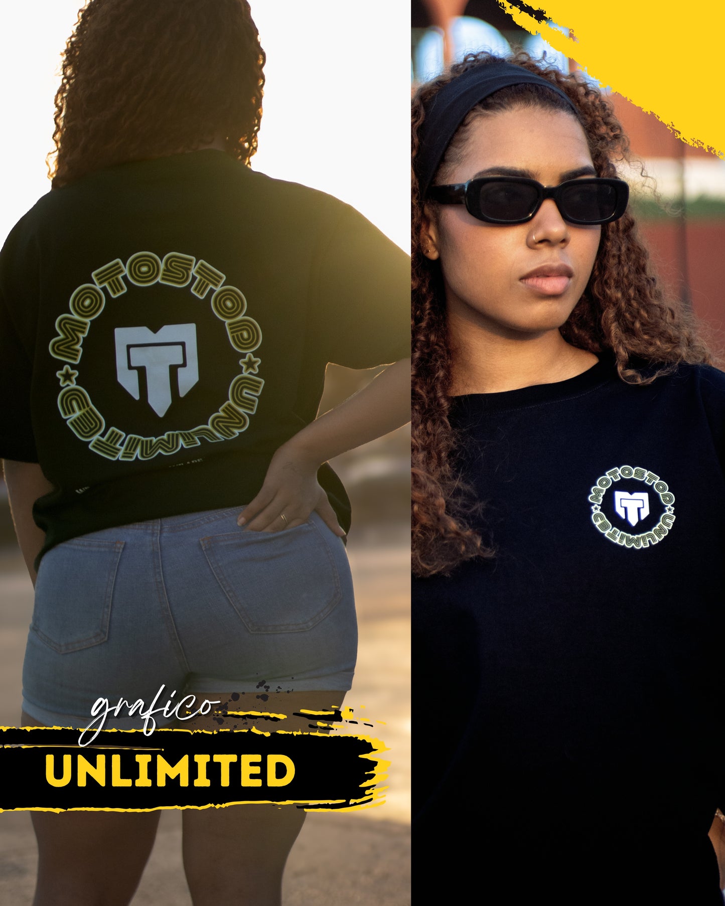 CAMISETA MOTOS TOP UNLIMITED NG/AM
