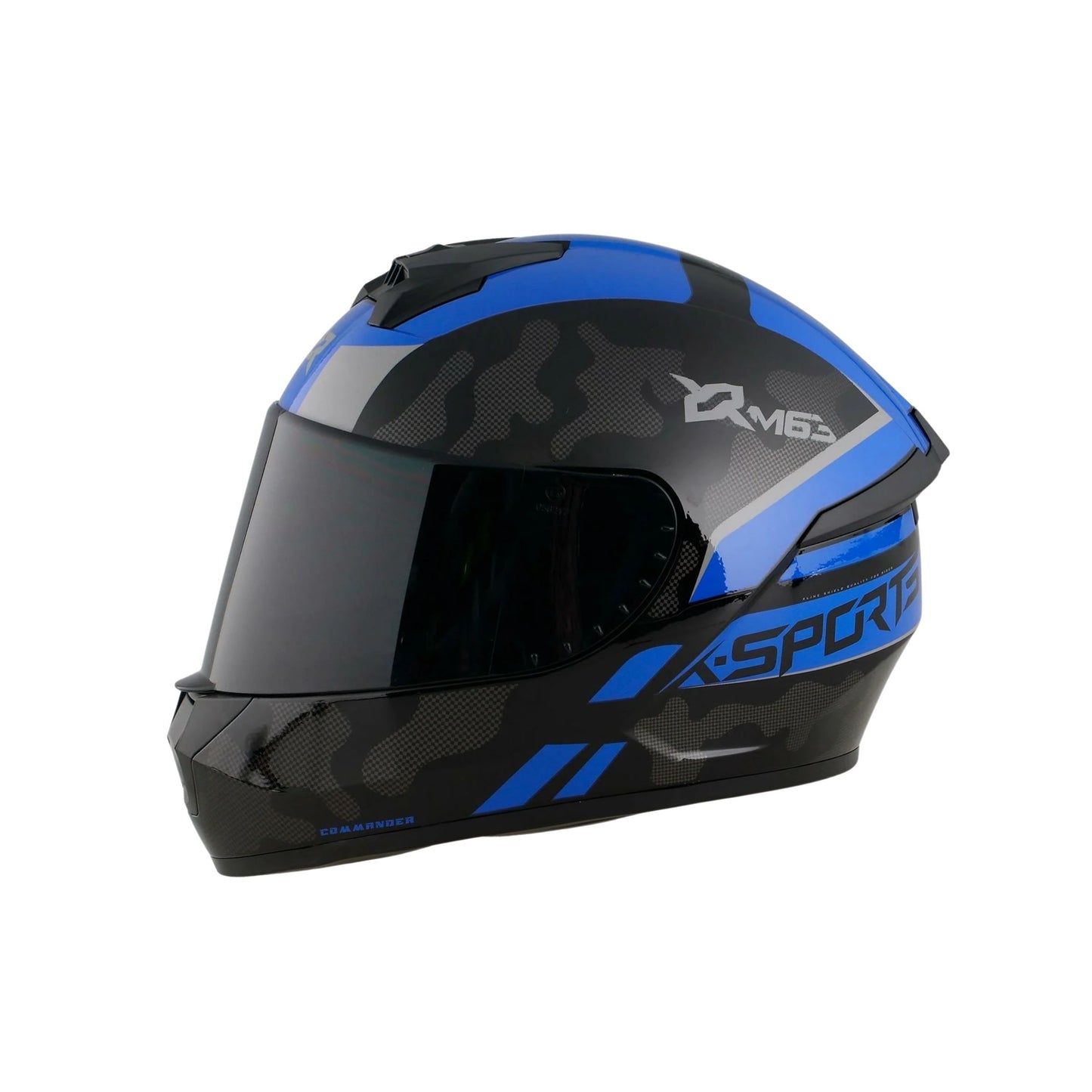 CASCO XSPORTS M63.(NEGRO/AZUL)