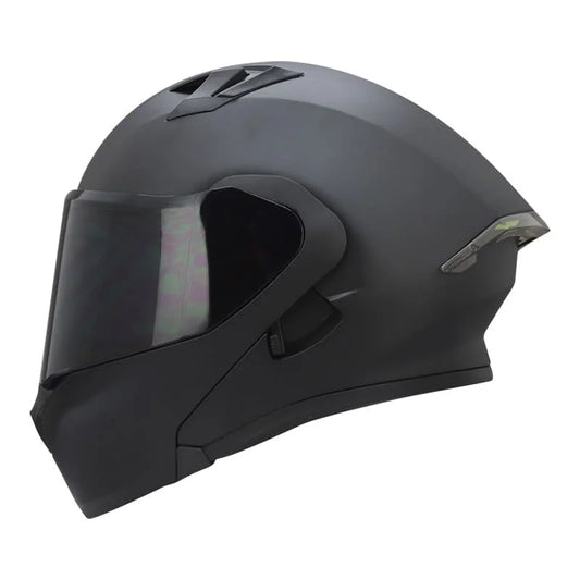 CASCO ABATIBLE ICH 3120 NEGRO MATE PLANO VISOR HUMO