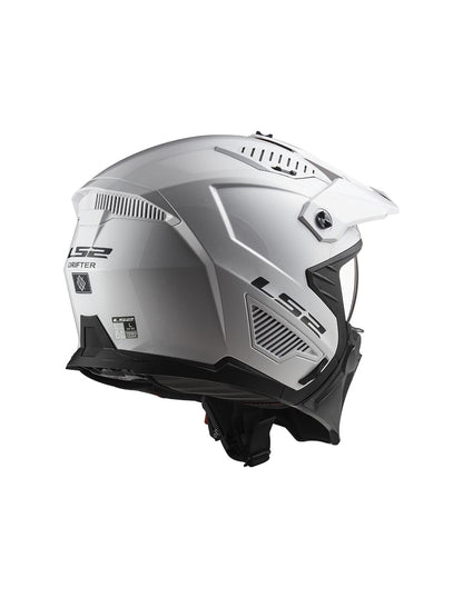 CASCO ABIERTO LS2 606_DRIFTER SOLID BLANCO VISOR TRANSPARENTE