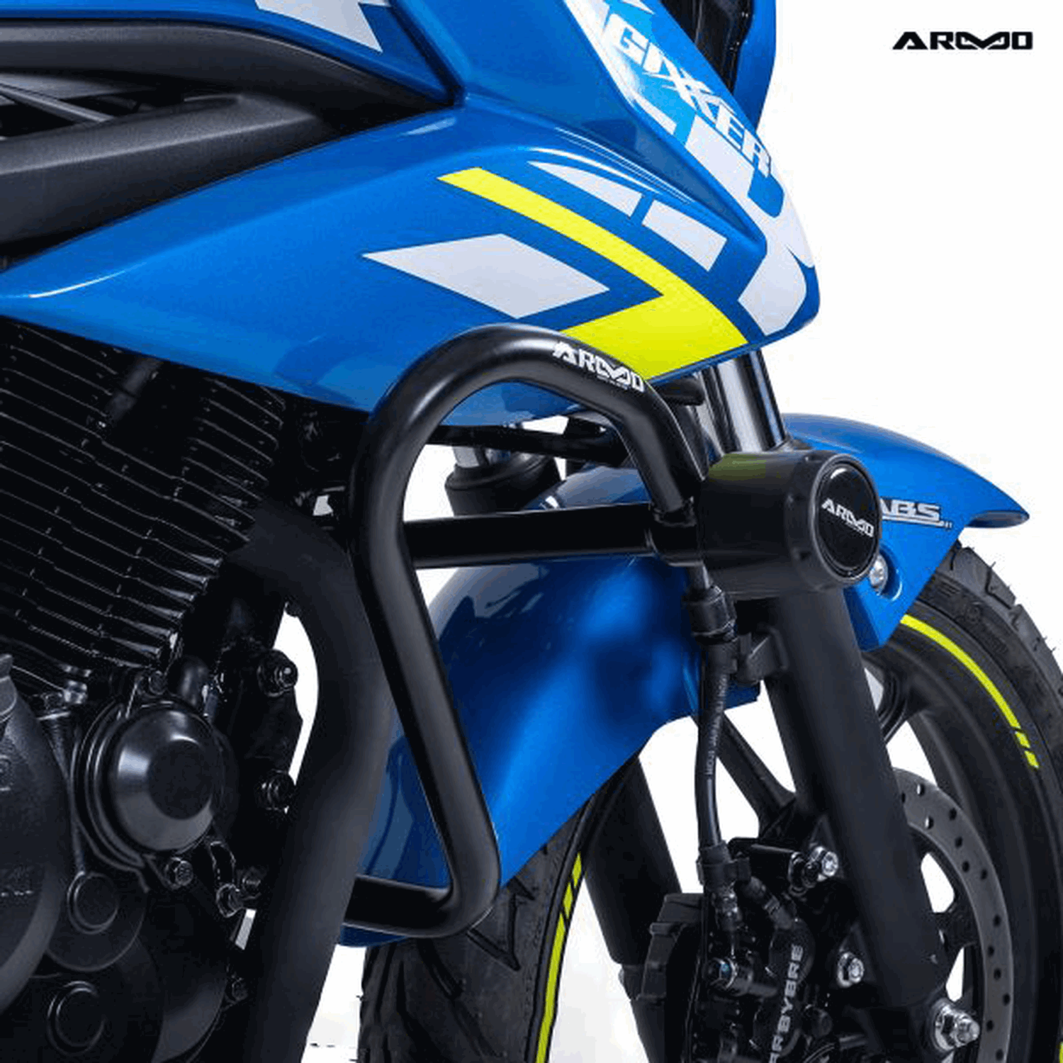 DEFENSA ARMO CON SLIDER SUZUKI GIXXER 150FI