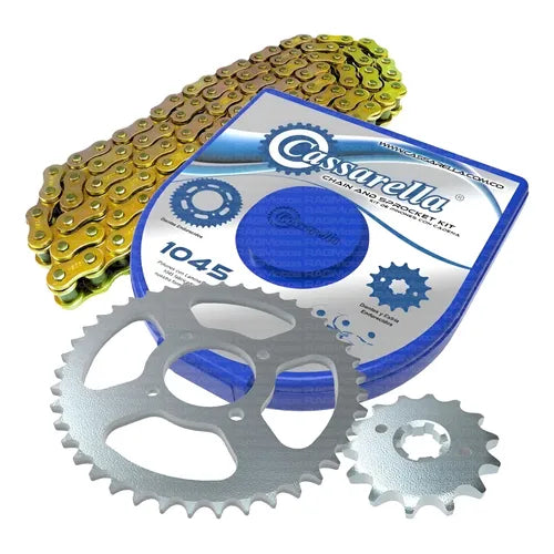KIT DE ARRASTRE CASSARELLA BAJAJ PULSAR 200NS 6H (PT45C-PD16C-428-H-132-C) DORADA SPEED