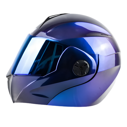 CASCO ABATIBLE ICH 3110 CAMALE AZUL PLANO VISOR AZUL