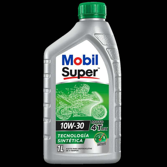 ACEITE MOBIL SUPER MOTO 10W30 4T SAE SINTETICO 1LT