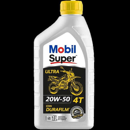 ACEITE MOBIL SUPER ULTRA 20W50 4T CON DURAFILM 1LT