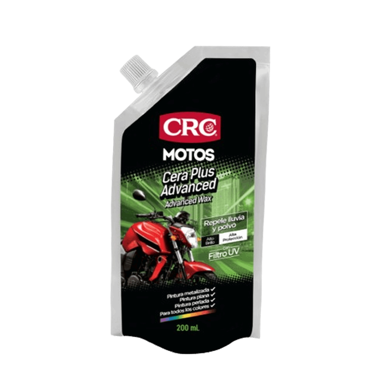 DOY PACK CERA DESMANCHADORA CRC MOTOS 200ML