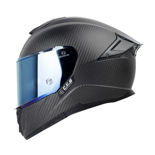 Casco Integral Shaft Pro 620 Carbón Solido Negro Certificado