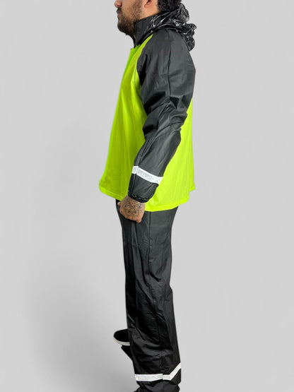 IMPERMEABLE REFLECTIVO AXXES (CHAQUETA, PANTALON, ZAPATOS, TULA)