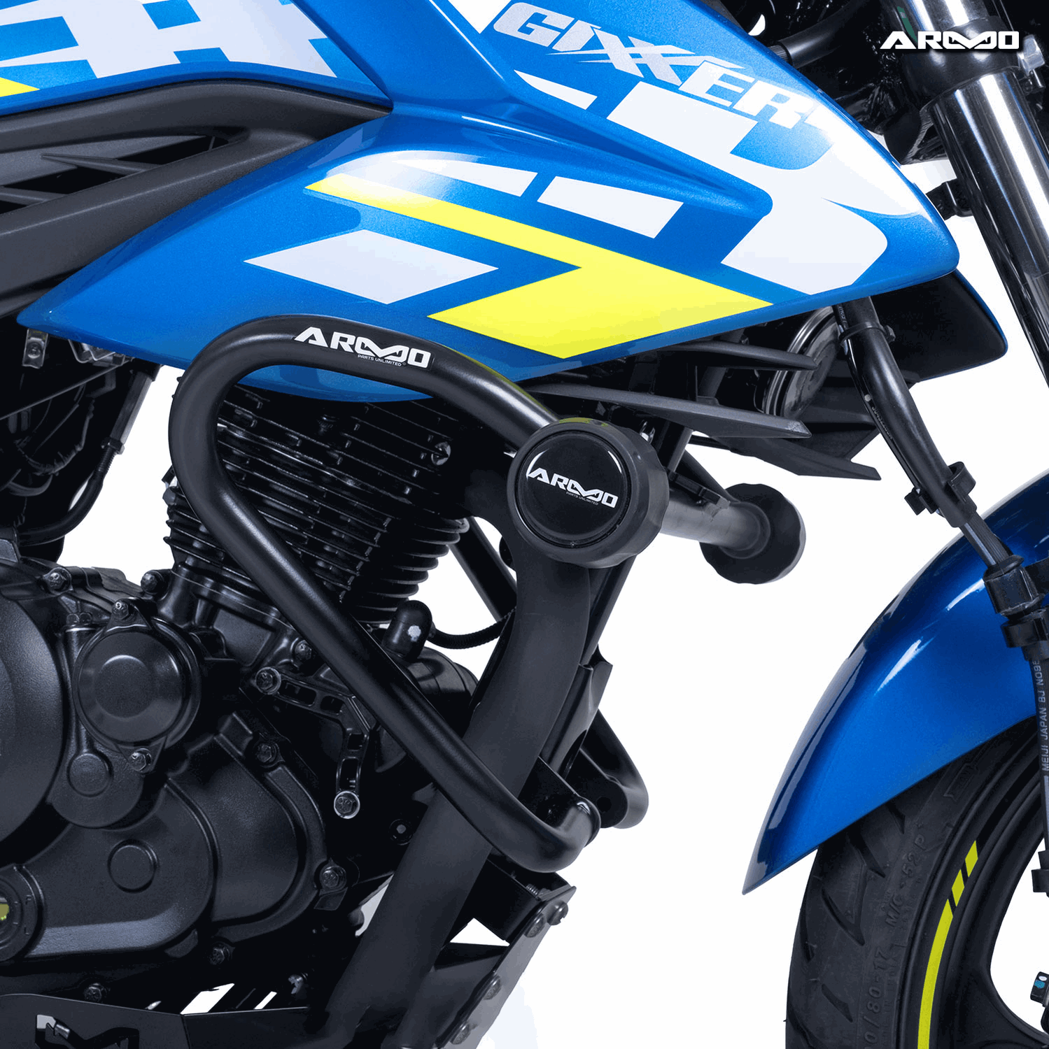 DEFENSA ARMO CON SLIDER SUZUKI GIXXER 150FI