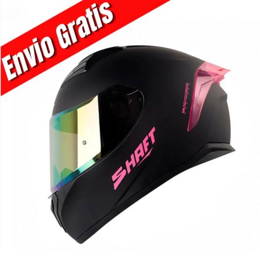 CASCO INTEGRAL SHAFT 582 SP EVO SOLID.(NEGRO/FUCSIA).VISOR FUCSIA